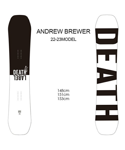スノーボード 板 DEATH LABEL デスレーベル ANDREW BREWER
