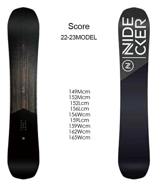 スノーボード 板 NIDECKER ナイデッカー Score 22-23モデル ムラサキ 