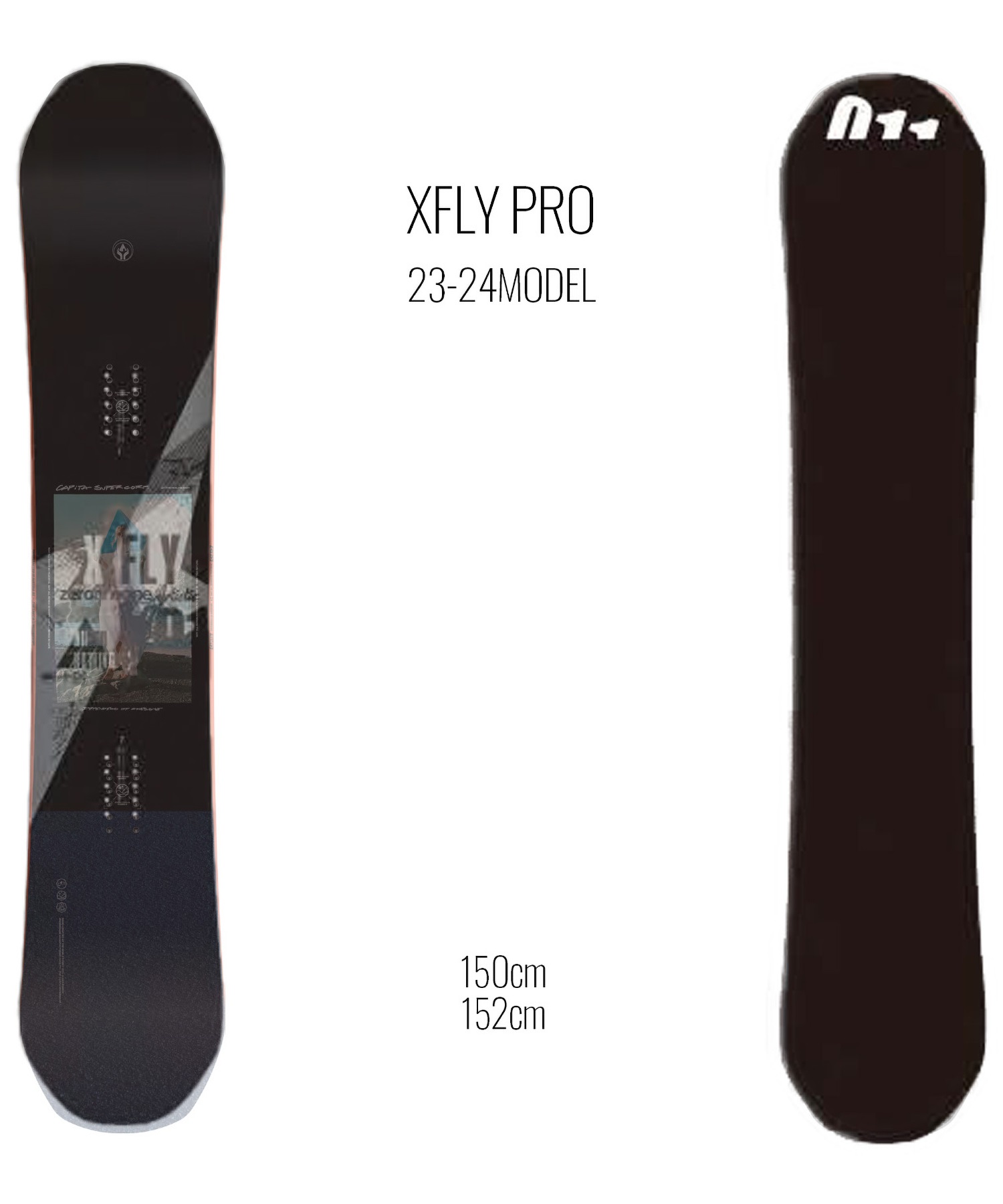 011artistic X FLY pro 150cm スノーボード板10回程度