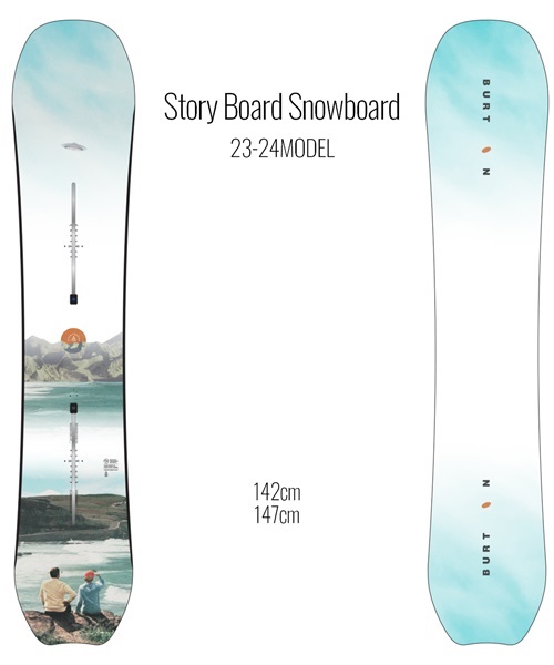 スノーボード 板 レディース BURTON  22252103000 Story Board Snowboard 23-24モデル ムラサキスポーツ KK A26(ONECOLOR-142cm)