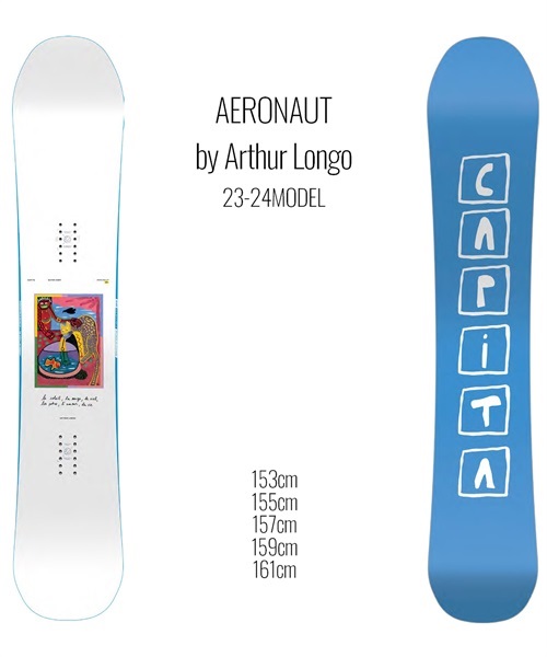 スノーボード 板 メンズ CAPITA キャピタ AERONAUT 23-24モデル 
