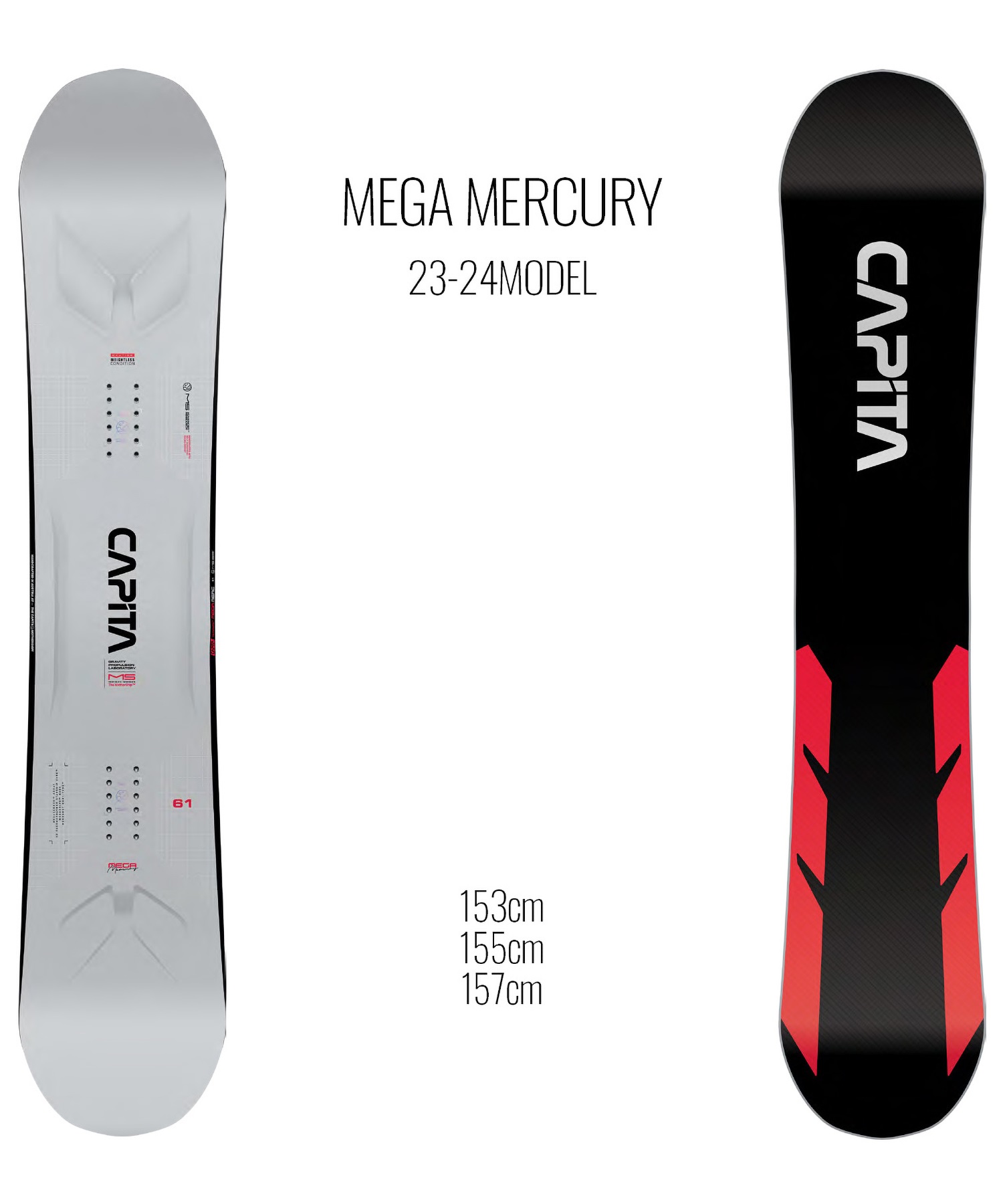 CAPITA MEGA MERCURY 161cm メガマーキュリー スノーボード - スポーツ別