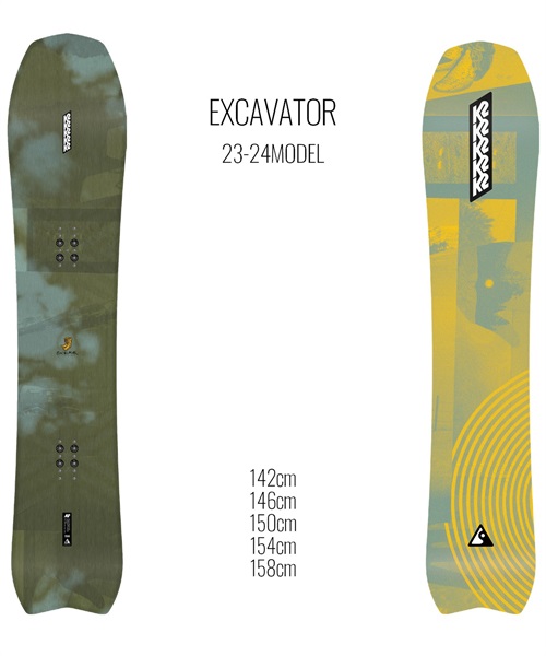 スノーボード 板 ユニセックス K2 ケーツー EXCAVATOR 23-24モデル 