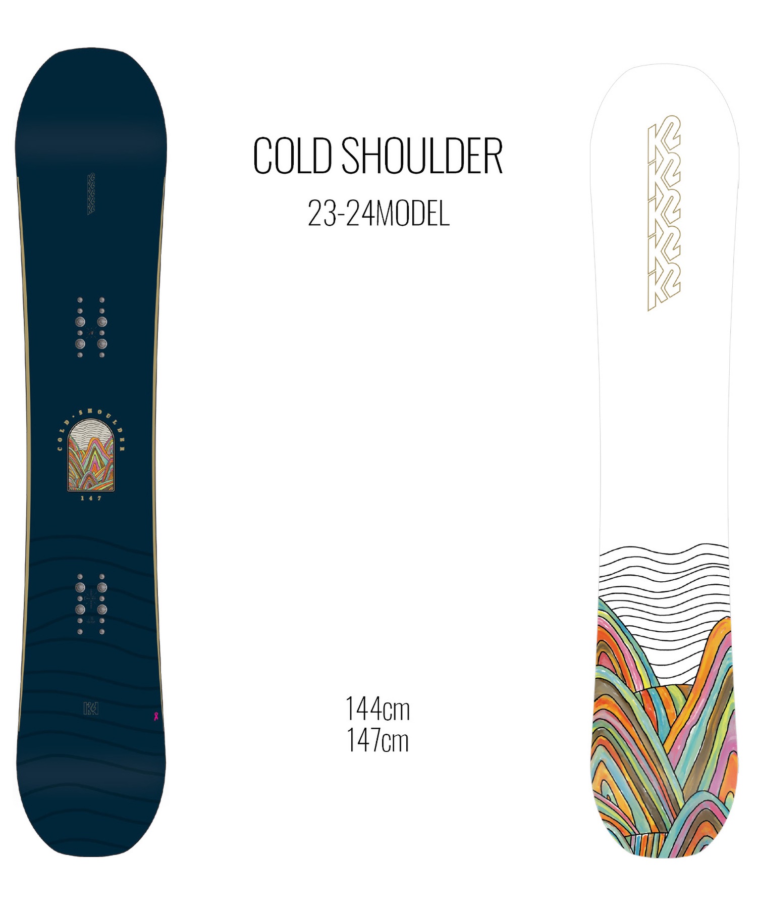 スノーボード 板 レディース K2 ケーツー COLD SHOULDER 23-24モデル 