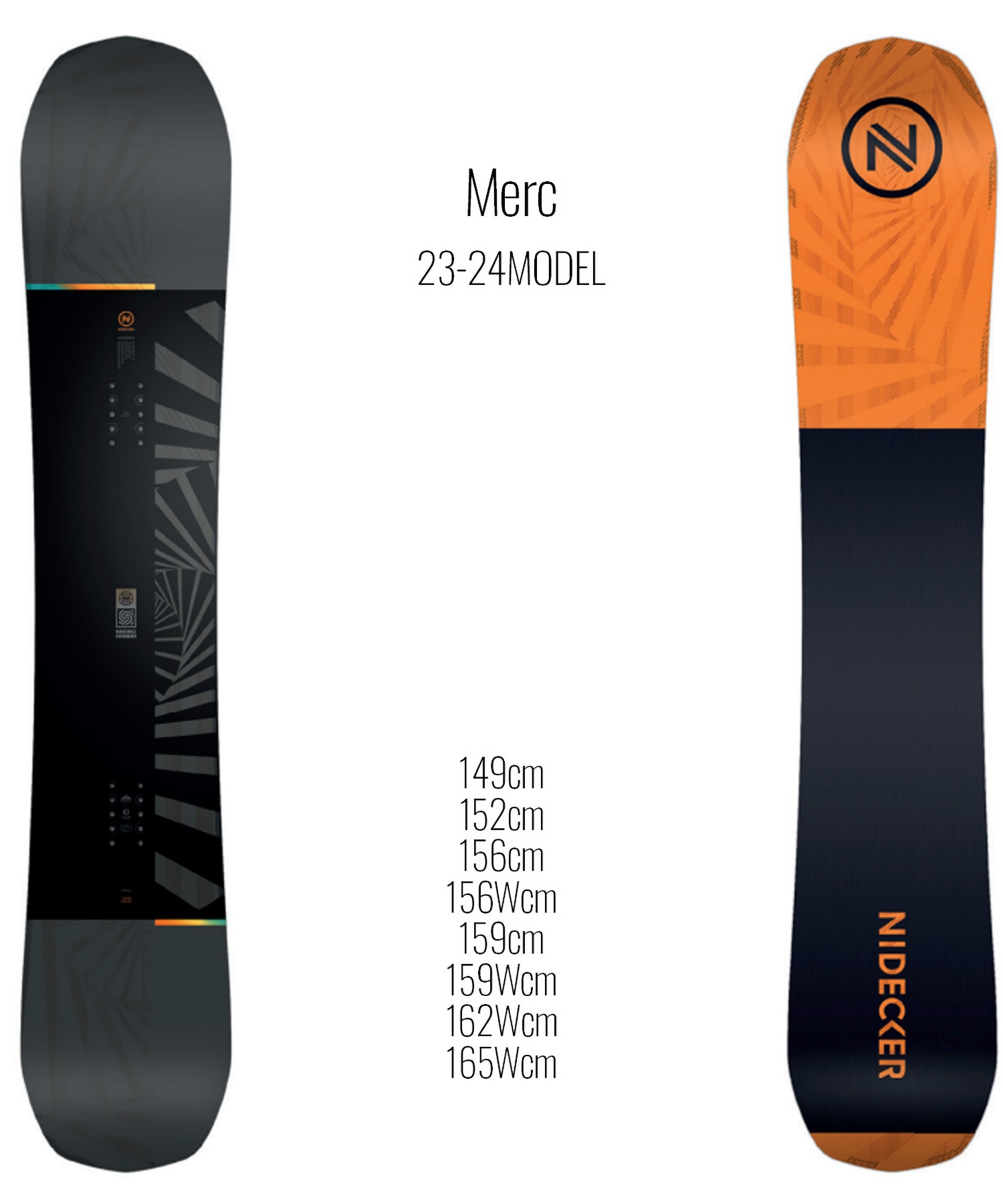 スノーボード 板 メンズ NIDECKER ナイデッカー Merc 23-24モデル ...