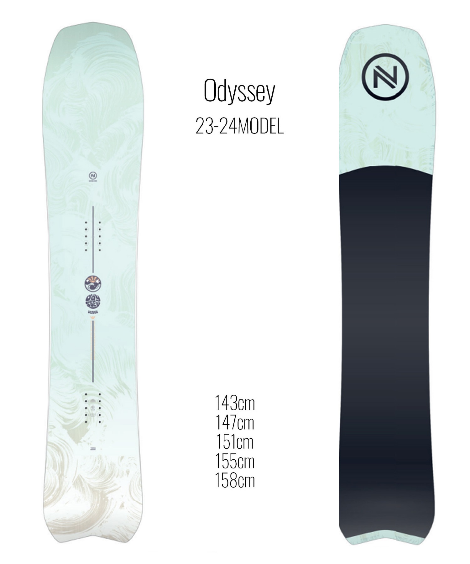 スノーボード 板 メンズ NIDECKER ナイデッカー Odyssey 23-24モデル ムラサキスポーツ KK B10(Odyssey-143cm)