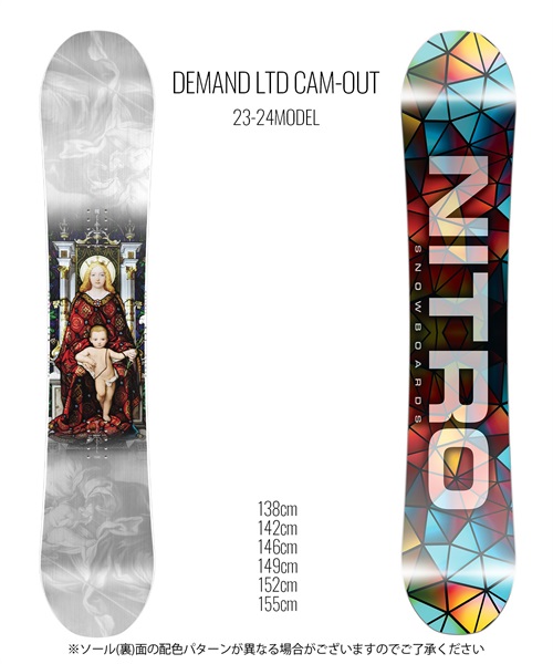 スノーボード 板 ユニセックス NITRO ナイトロ DEMAND LTD CAM-OUT 23-24モデル ムラサキスポーツ KK F15(ONECOLOR-138cm)