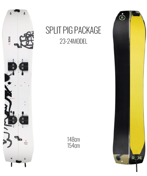 スノーボード 板 メンズ RIDE ライド SPLIT PIG PACKAGE 23-24モデル ...