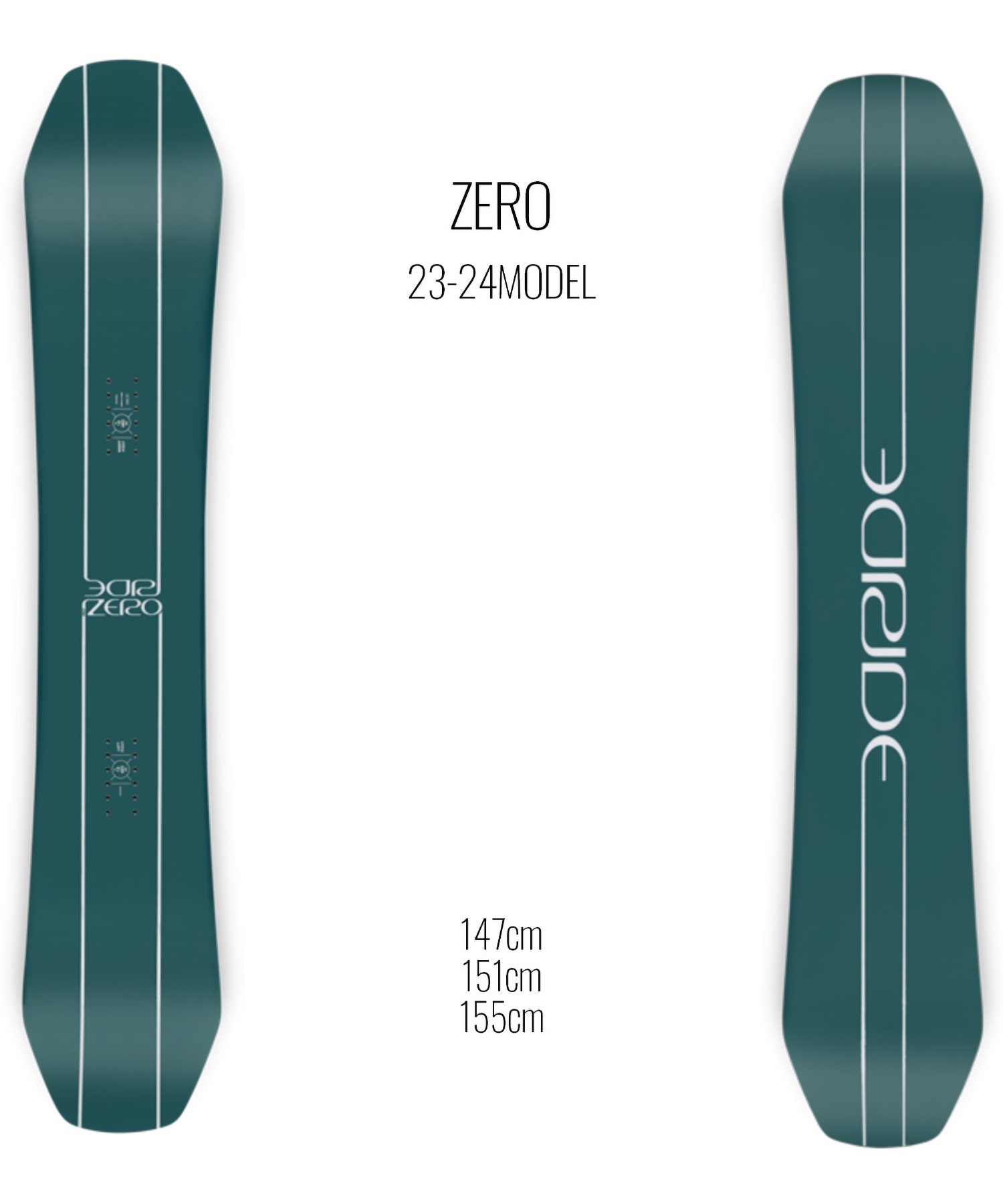 スノーボード 板 メンズ RIDE ライド ZERO 23-24モデル ムラサキ 