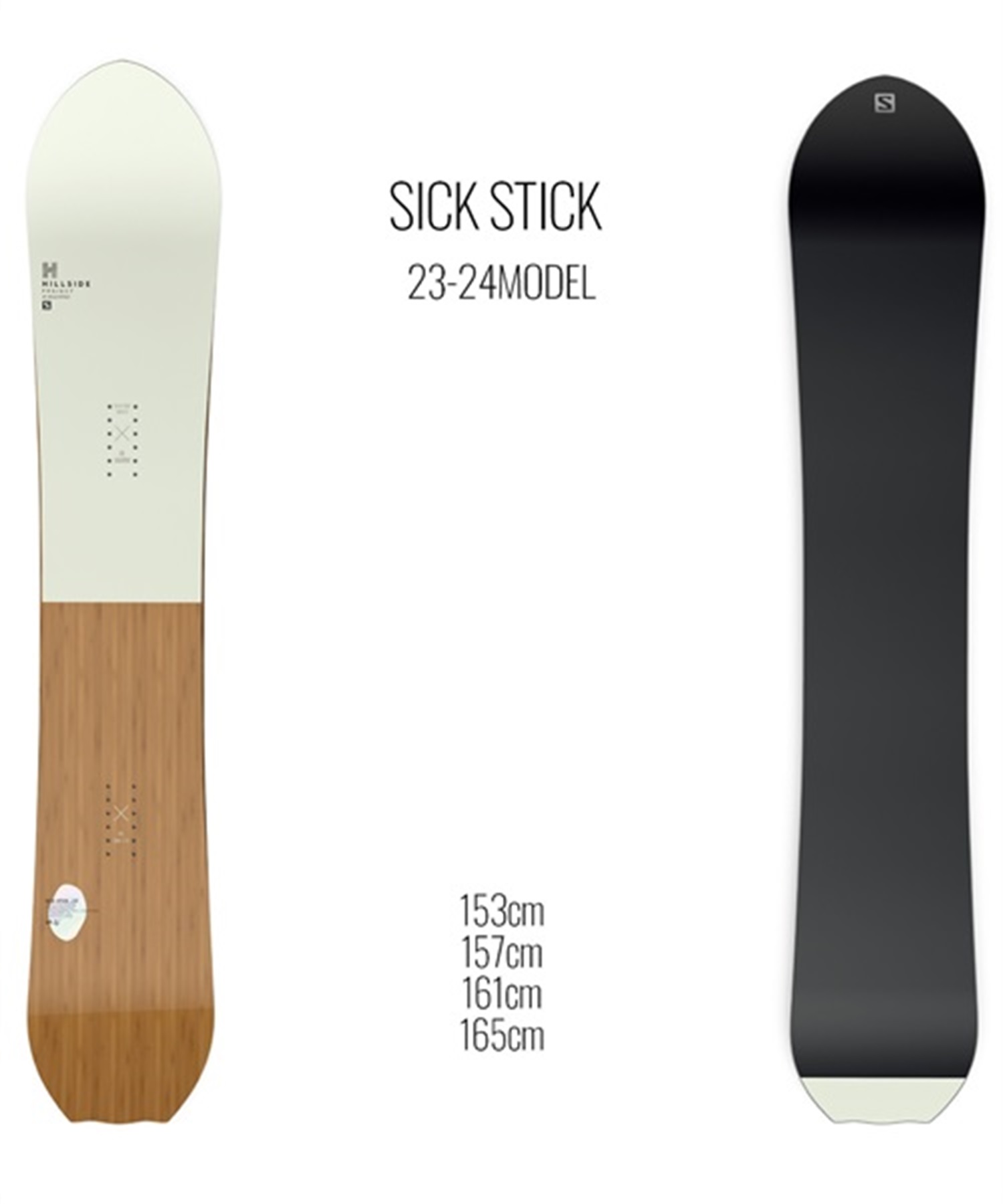 カラー-美品 サロモン SALOMON SICKSTICK シックスティック 161cm HILLSIDE PROJECT 2020-2021年モデル スノーボードデッキ スノーボード 板 アウトドア