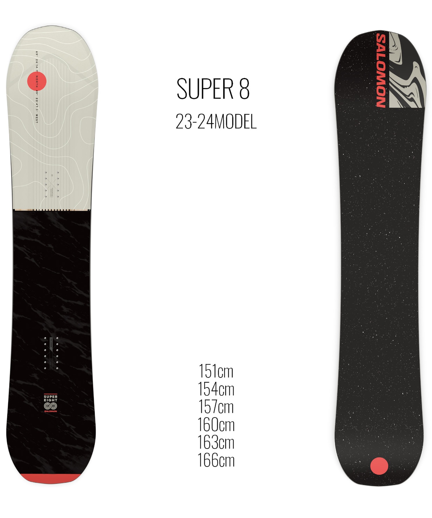 スノーボード 板 メンズ SALOMON サロモン SUPER 8 23-24モデル ムラサキスポーツ KK C2 スノーボード  板｜ムラサキスポーツオンラインストア 通販