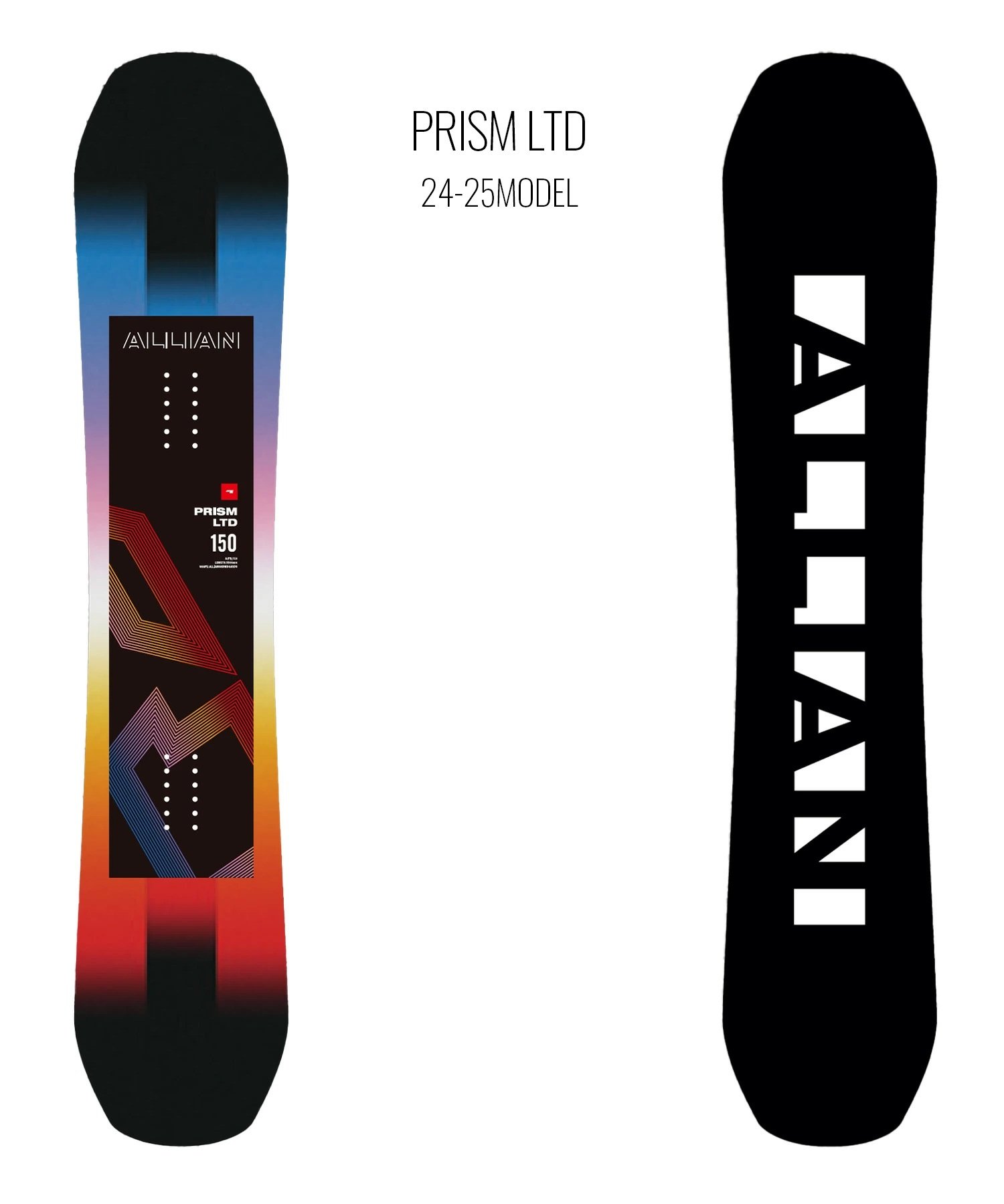 ALLIAN アライアン スノーボード 板 メンズ キャンバー PRISM LTD ムラサキスポーツ 24-25モデル LL H9 スノーボード 板｜ムラサキスポーツオンラインストア  通販