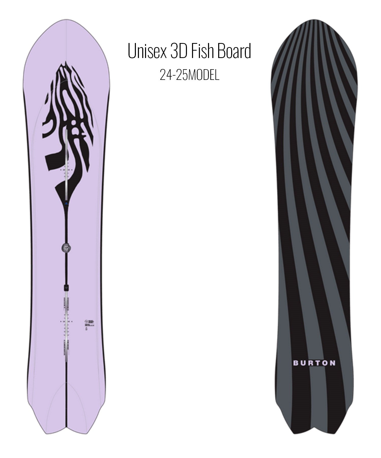 BURTON バートン スノーボード 板 メンズ Unisex 3D Fish Board ムラサキスポーツ 24-25モデル LL C21(ONECOLOR-146cm)