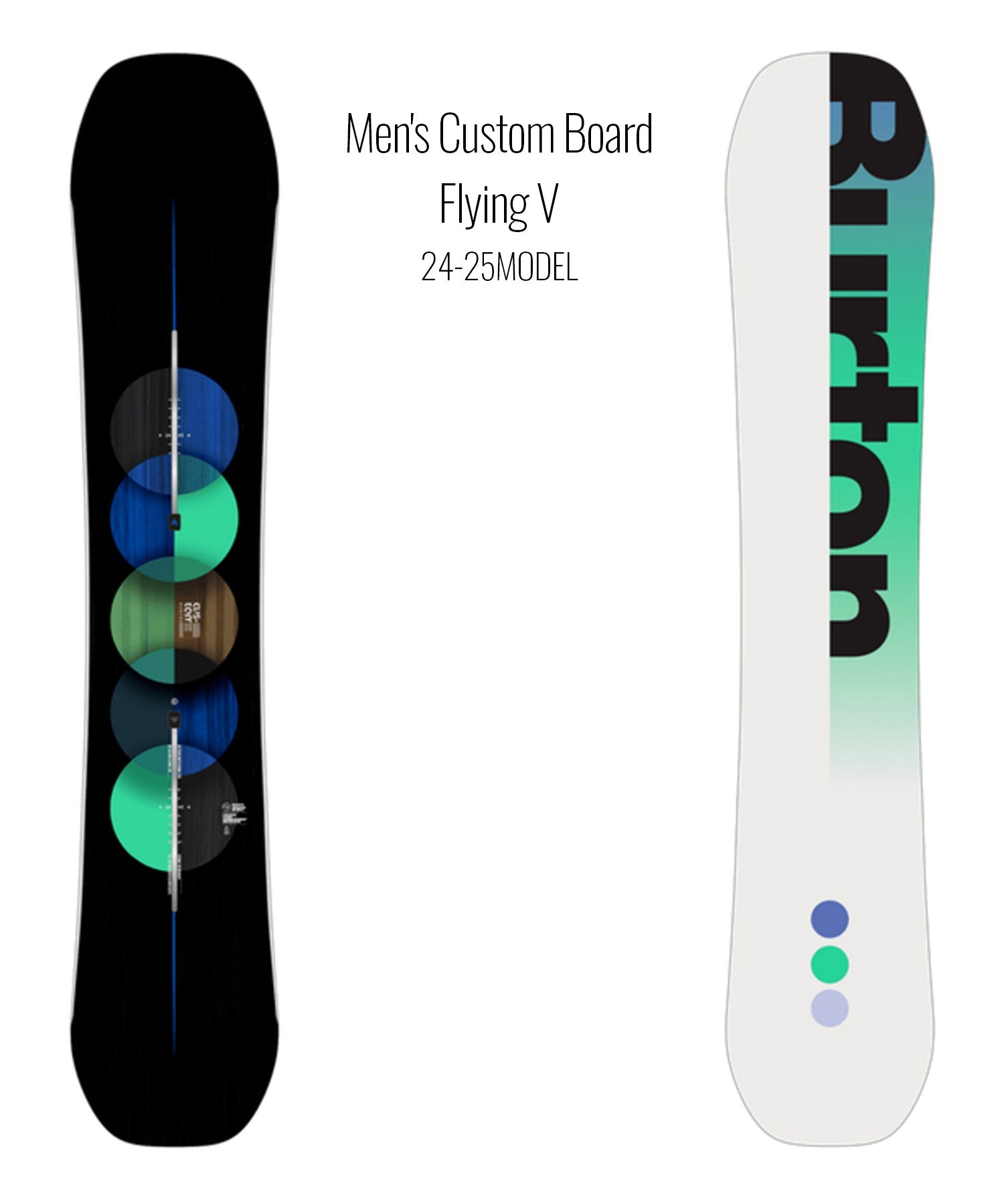 BURTON バートン スノーボード 板 メンズ Men's Custom Board Flying V ムラサキスポーツ 24-25モデル LL C21(Graphic-150cm)