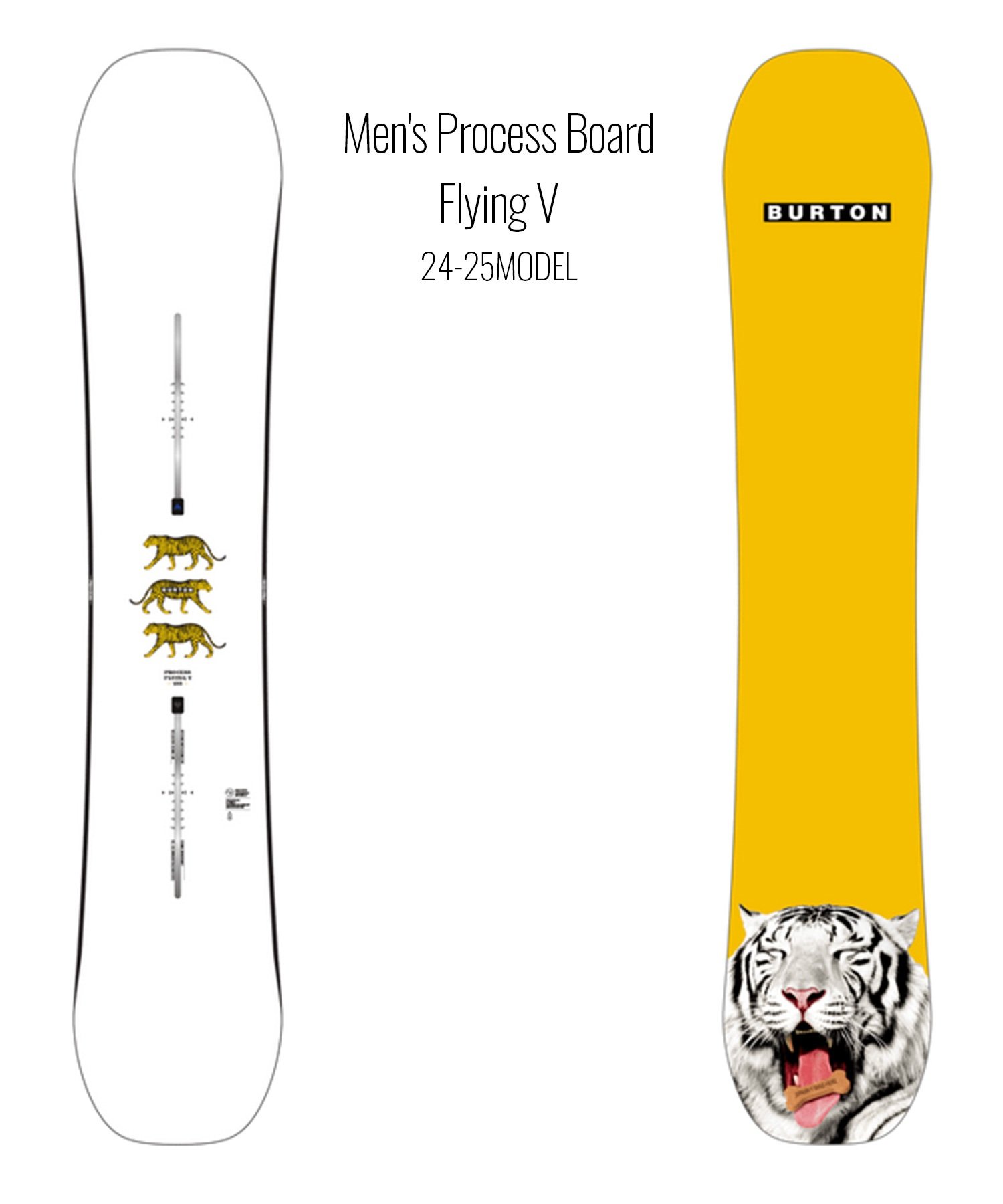 BURTON バートン スノーボード 板 メンズ Men's Process Board Flying V ムラサキスポーツ 24-25モデル LL C21(ONECOLOR-152cm)