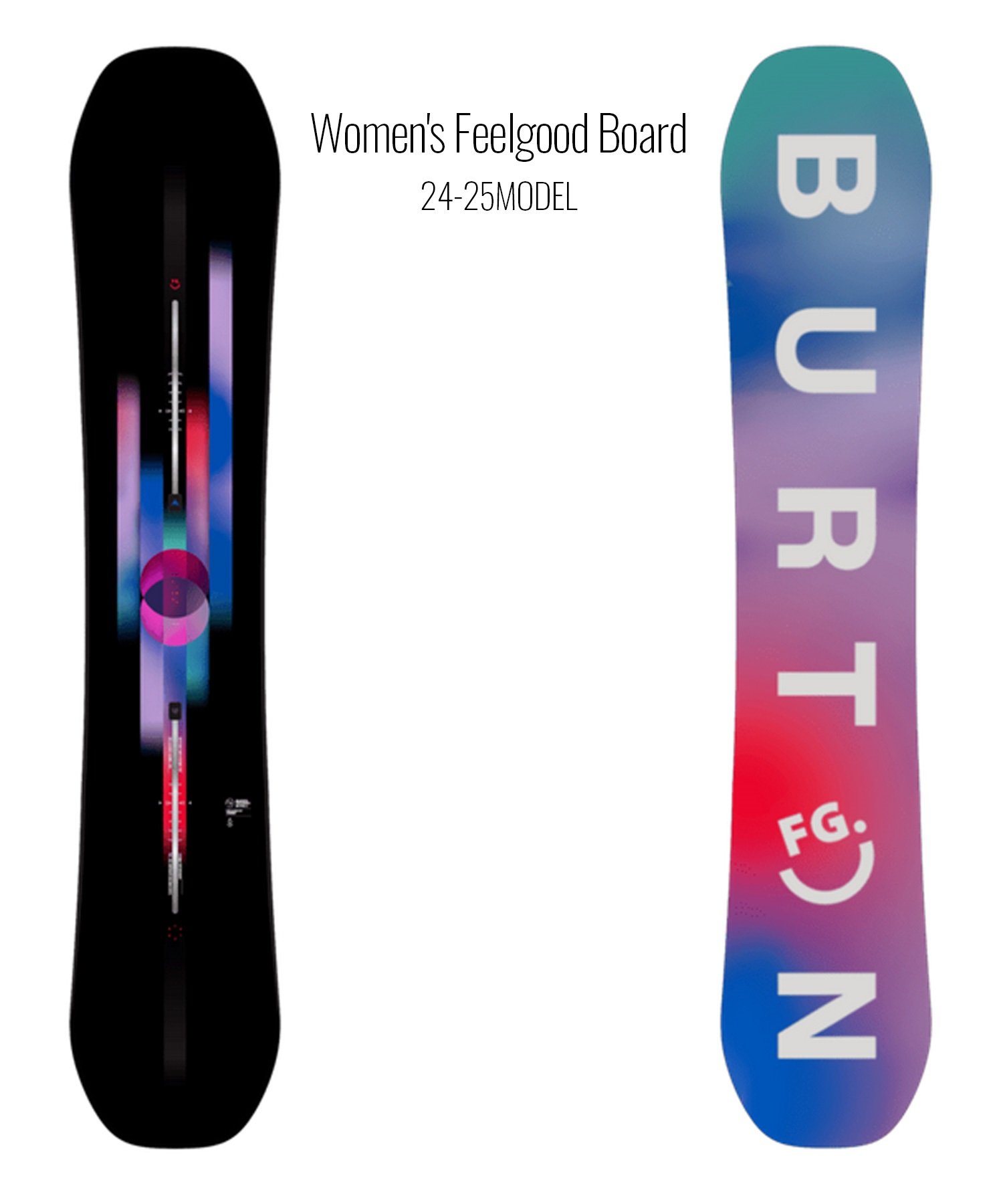 BURTON バートン スノーボード 板 レディース Women's Feelgood Board ムラサキスポーツ 24-25モデル LL C21(Graphic-142cm)