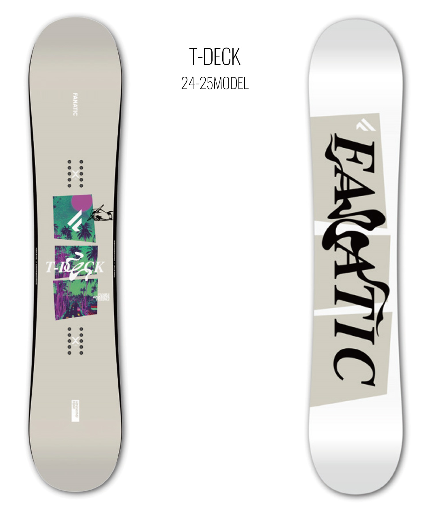 【早期購入】FANATIC ファナティック スノーボード 板 ユニセックス T-DECK ムラサキスポーツ 24-25モデル LL F19(BEIGE-139cm)