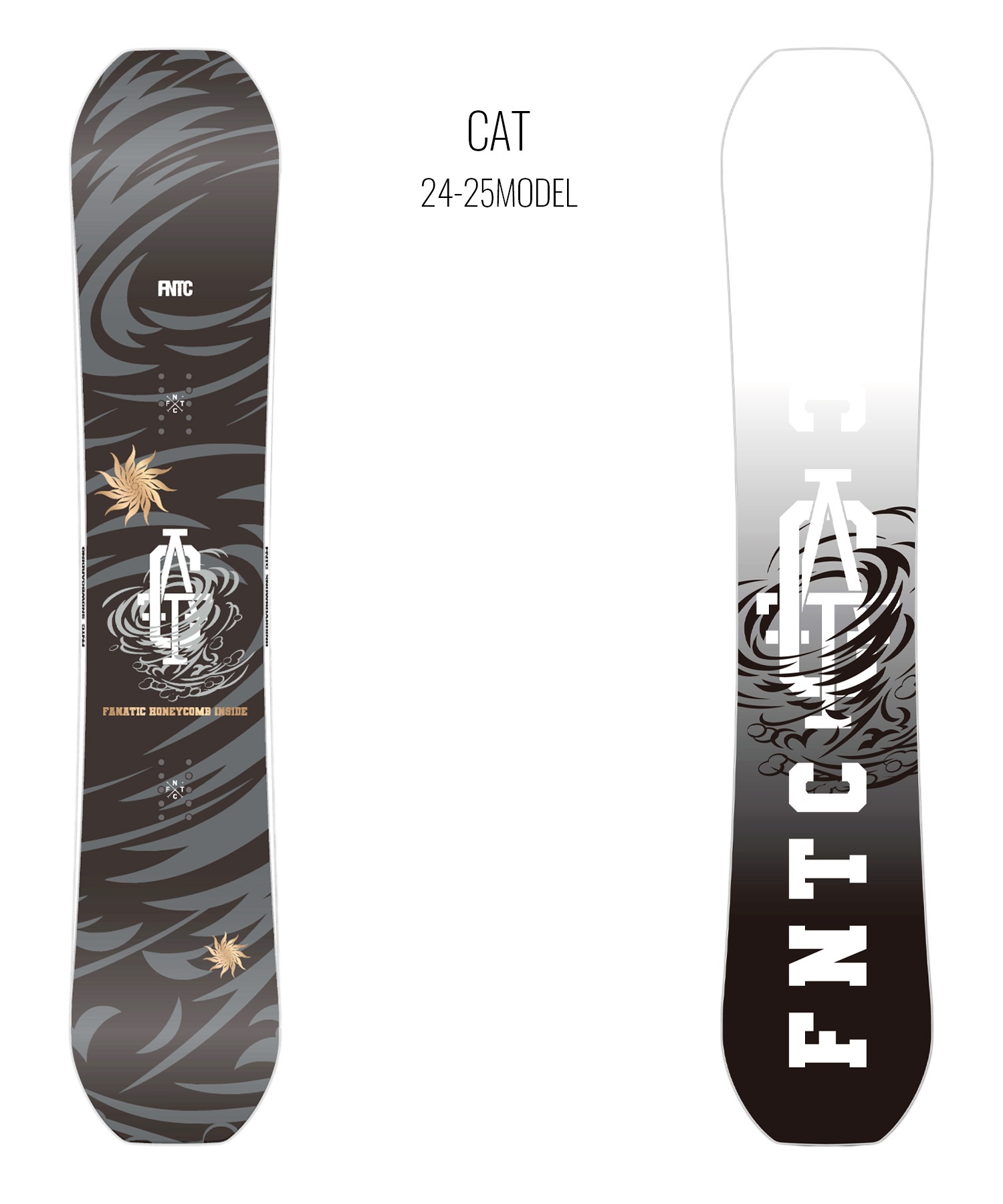 FNTC エフエヌティーシー スノーボード 板 メンズ CAT ムラサキスポーツ 24-25モデル LL F19(BLACK-148cm)