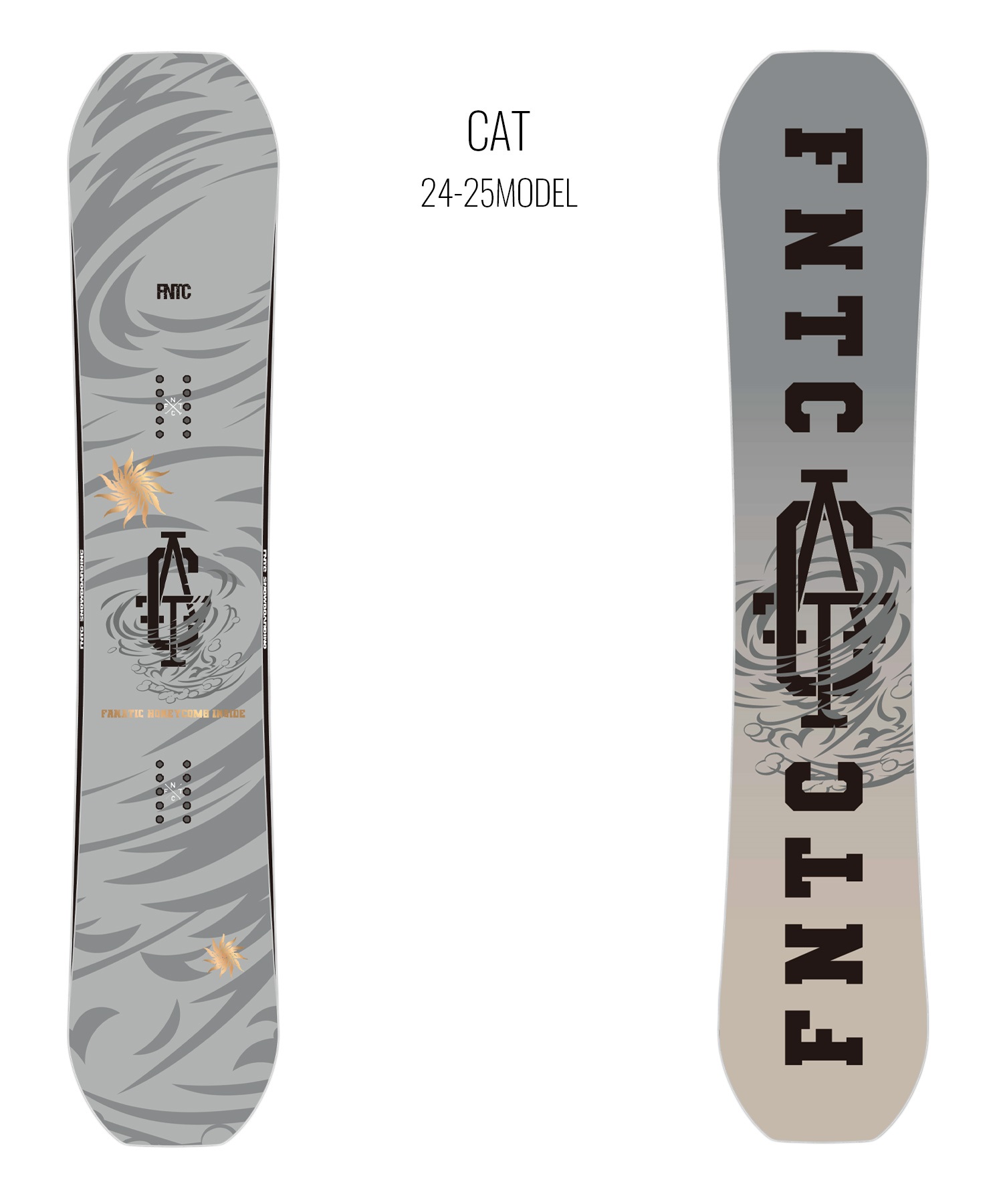 FNTC エフエヌティーシー スノーボード 板 メンズ CAT ムラサキスポーツ 24-25モデル LL F19(GREY-148cm)