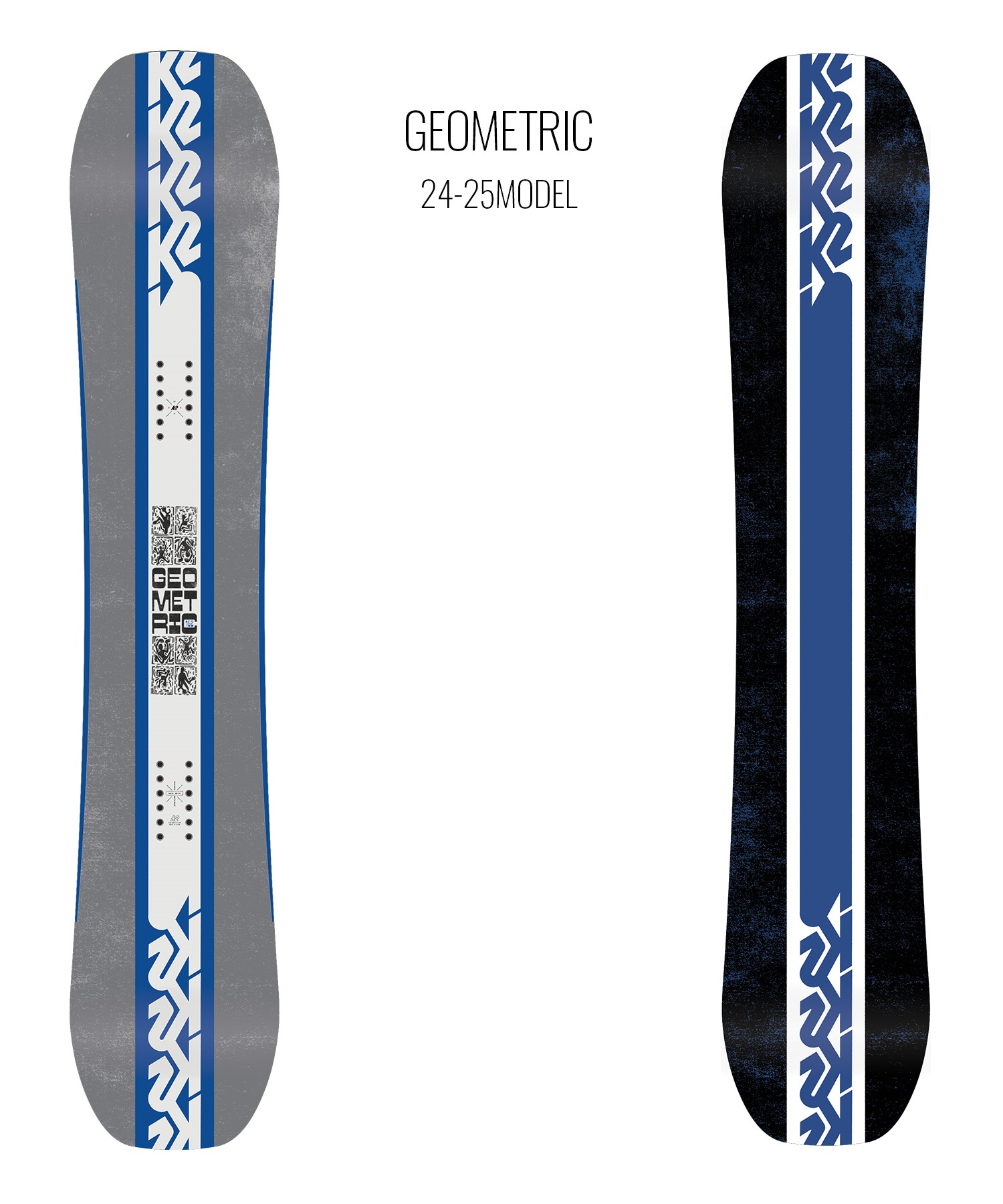 【早期購入】K2 ケーツー スノーボード 板 メンズ GEOMETRIC ムラサキスポーツ 24-25モデル LL A26(ONECOLOR-144cm)