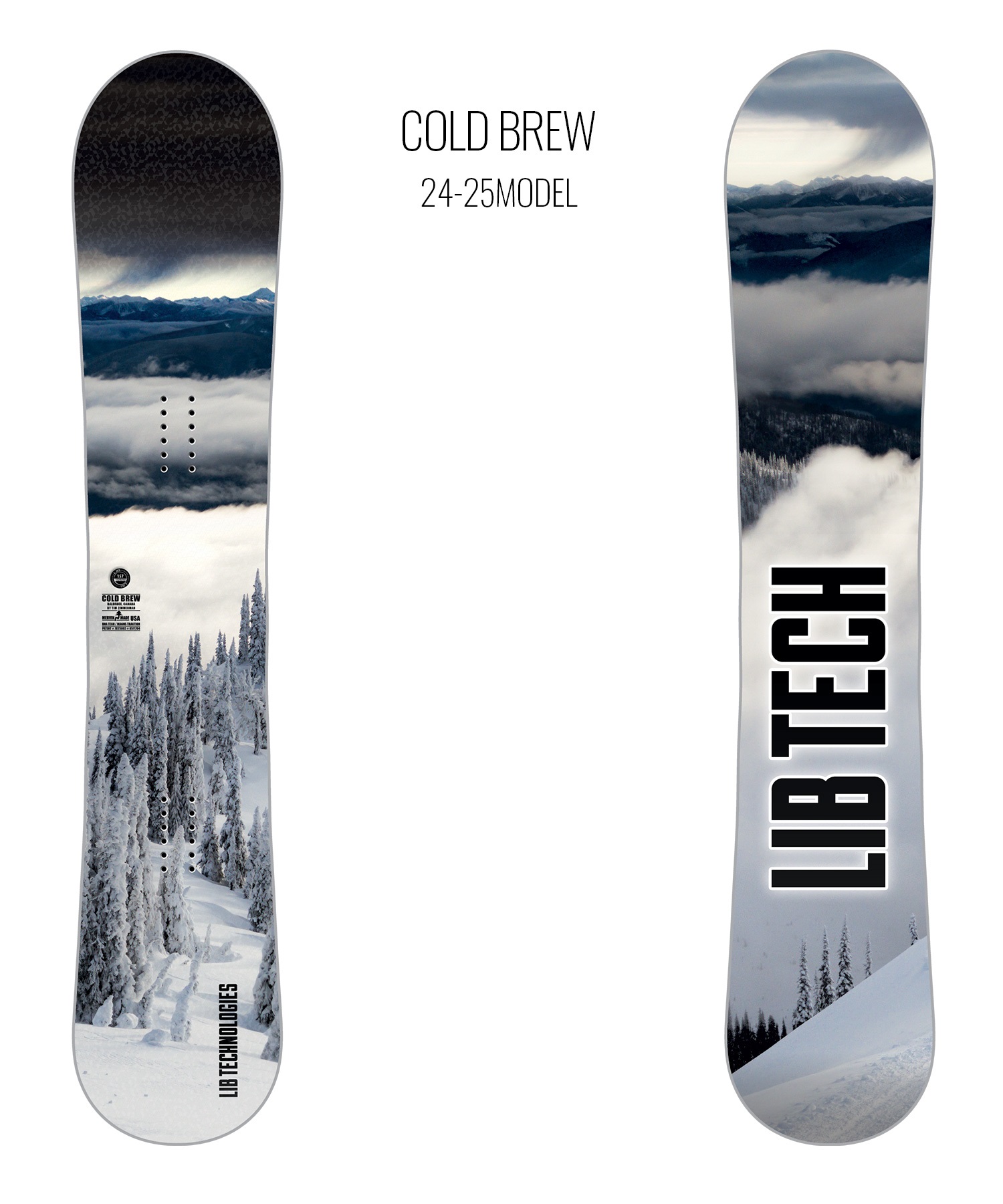 LIBTECH リブテック スノーボード 板 メンズ COLD BREW ムラサキスポーツ 24-25モデル LL I26(GREY-153cm)