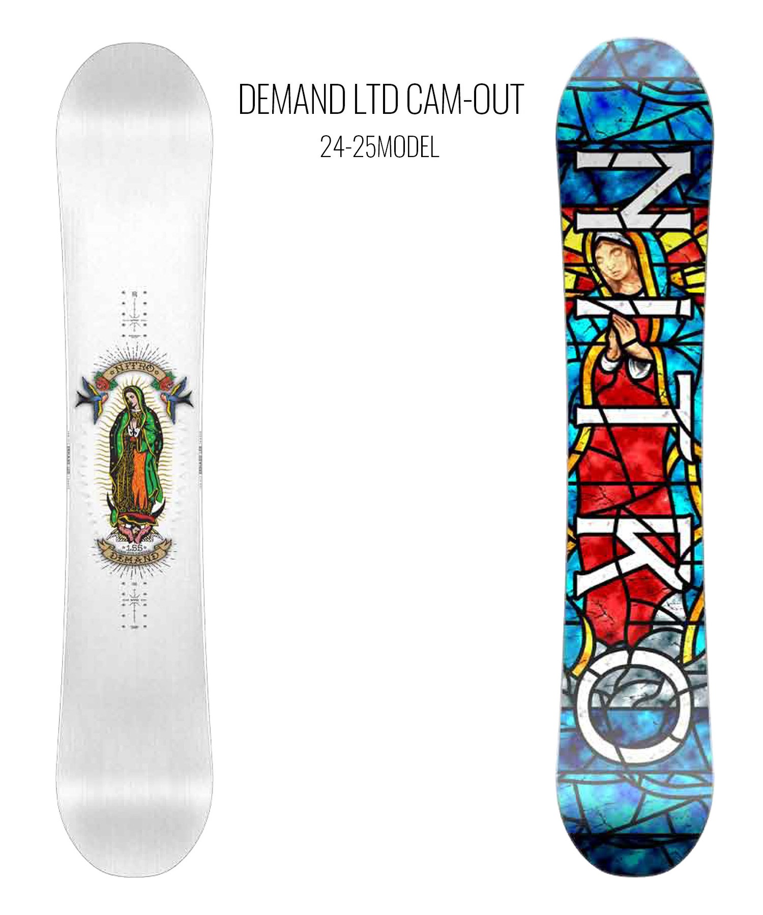 NITRO ナイトロ スノーボード 板 ユニセックス DEMAND LTD CAM-OUT ムラサキスポーツ 24-25モデル LL J3(ONECOLOR-138cm)