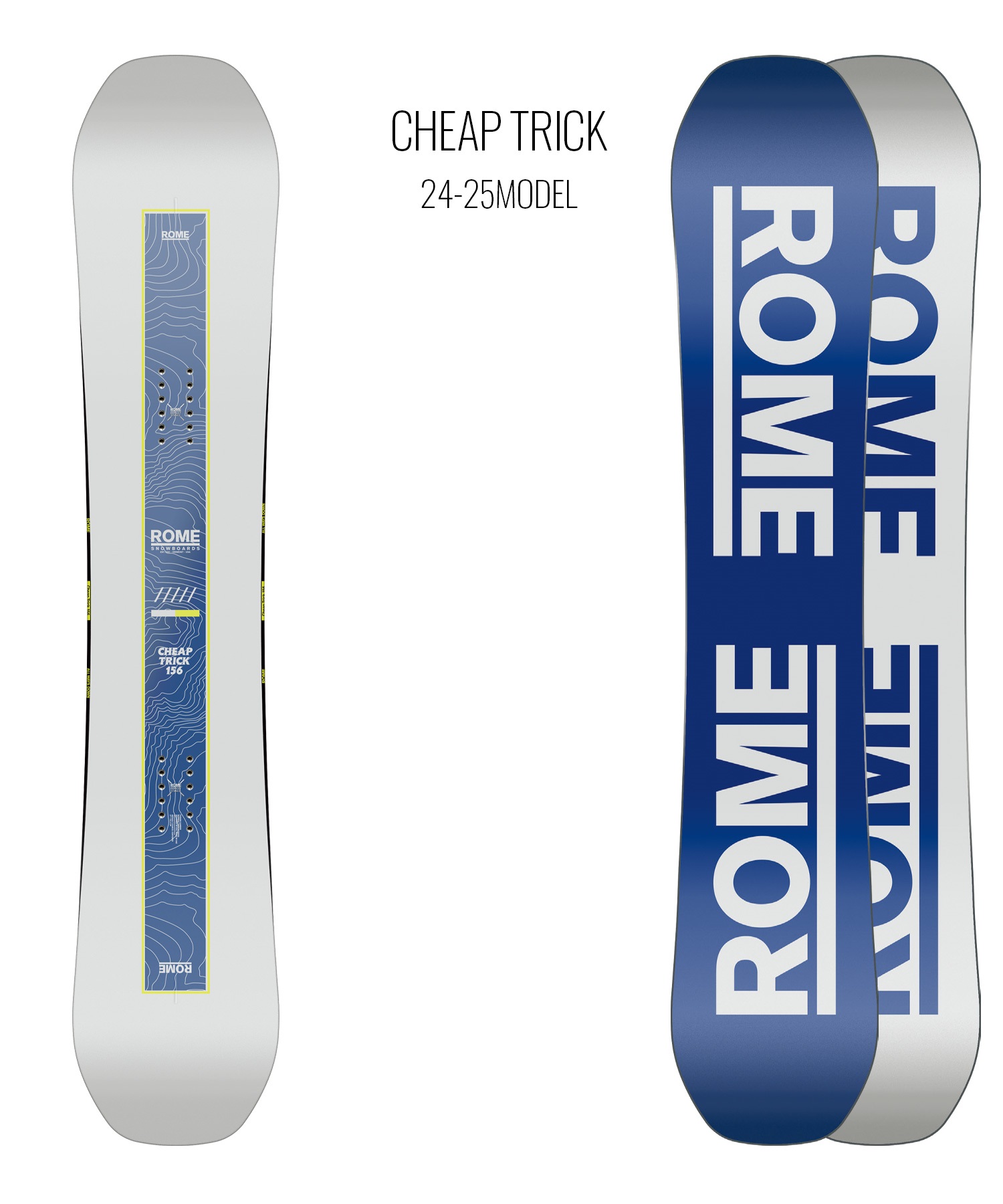 早期購入】ROME ローム スノーボード 板 メンズ CHEAP TRICK ムラサキ 
