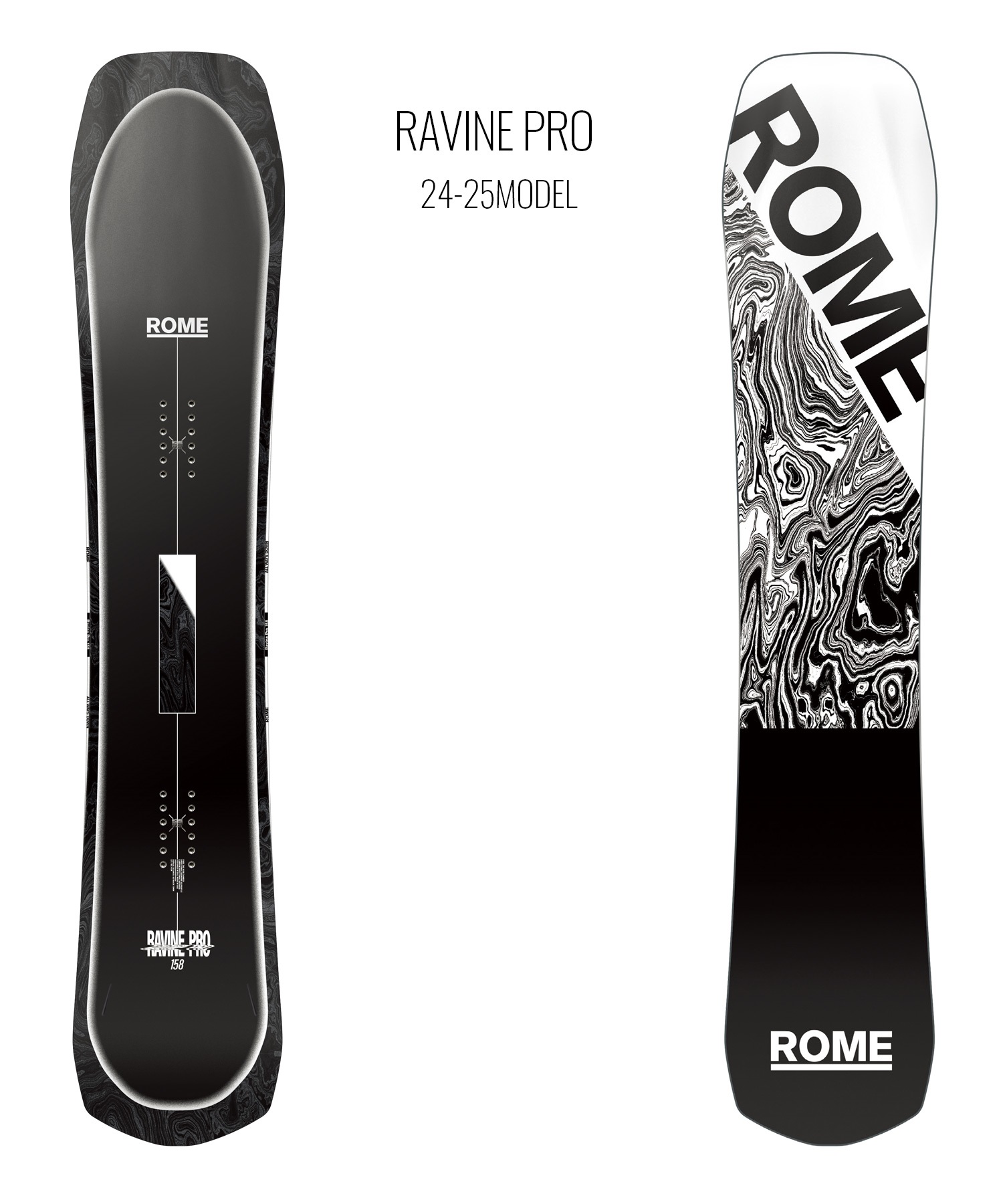 早期購入】ROME ローム スノーボード 板 メンズ RAVINE PRO ムラサキ 