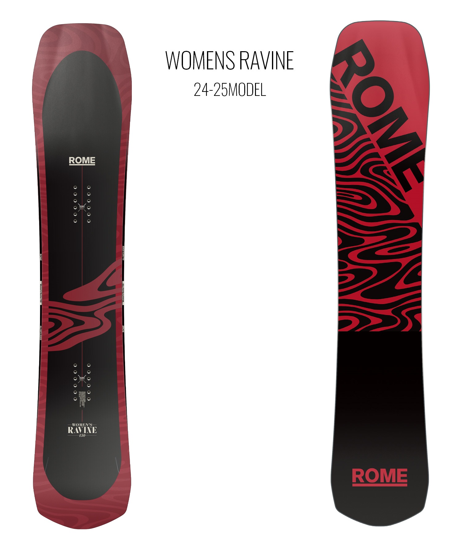 早期購入】ROME ローム スノーボード 板 レディース WOMENS RAVINE ...