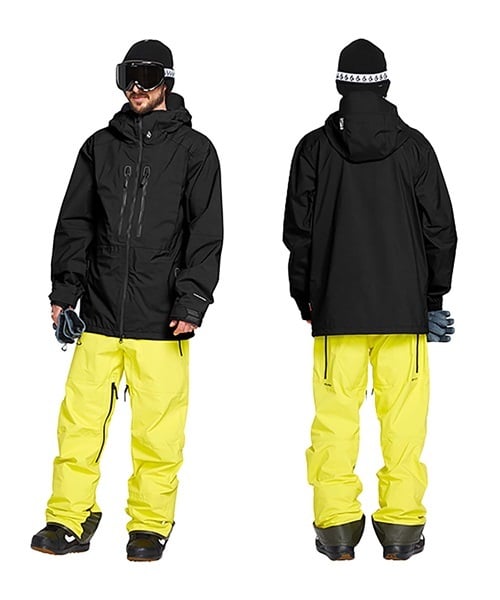 スノーボード ウェア ジャケット ゴアテックス ユニセックス VOLCOM ボルコム GUIDE-GORE-TEX 22-23モデル ムラサキスポーツ JJ I7(BLK-S)