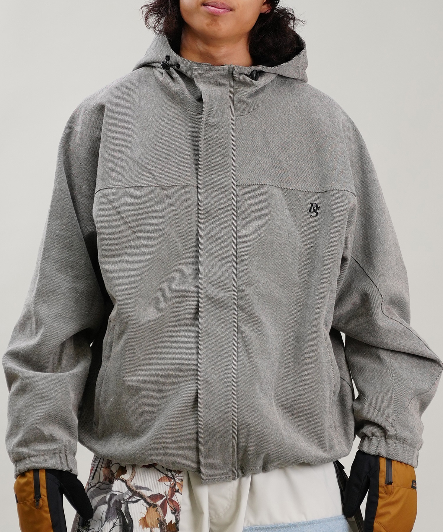 BSRABBIT ビーエスラビット スノーボード ウェア ジャケット ユニセックス DSXBS HERRINGBONE HOODED JACKET 24-25モデル(BR-M)