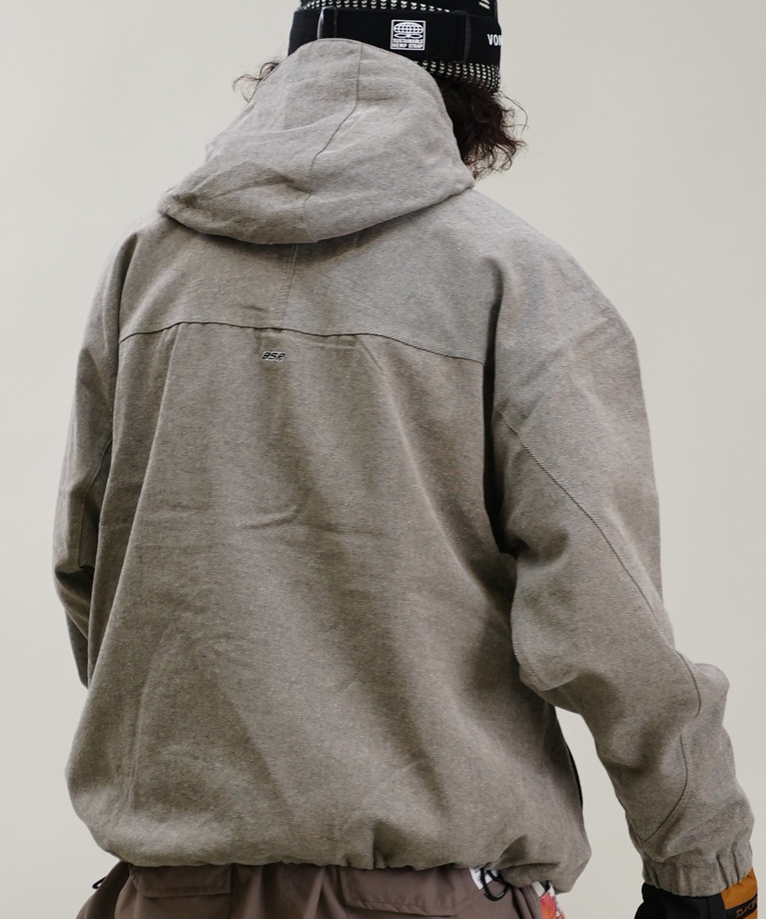 BSRABBIT ビーエスラビット スノーボード ウェア ジャケット ユニセックス DSXBS HERRINGBONE HOODED JACKET 24-25モデル(BR-M)