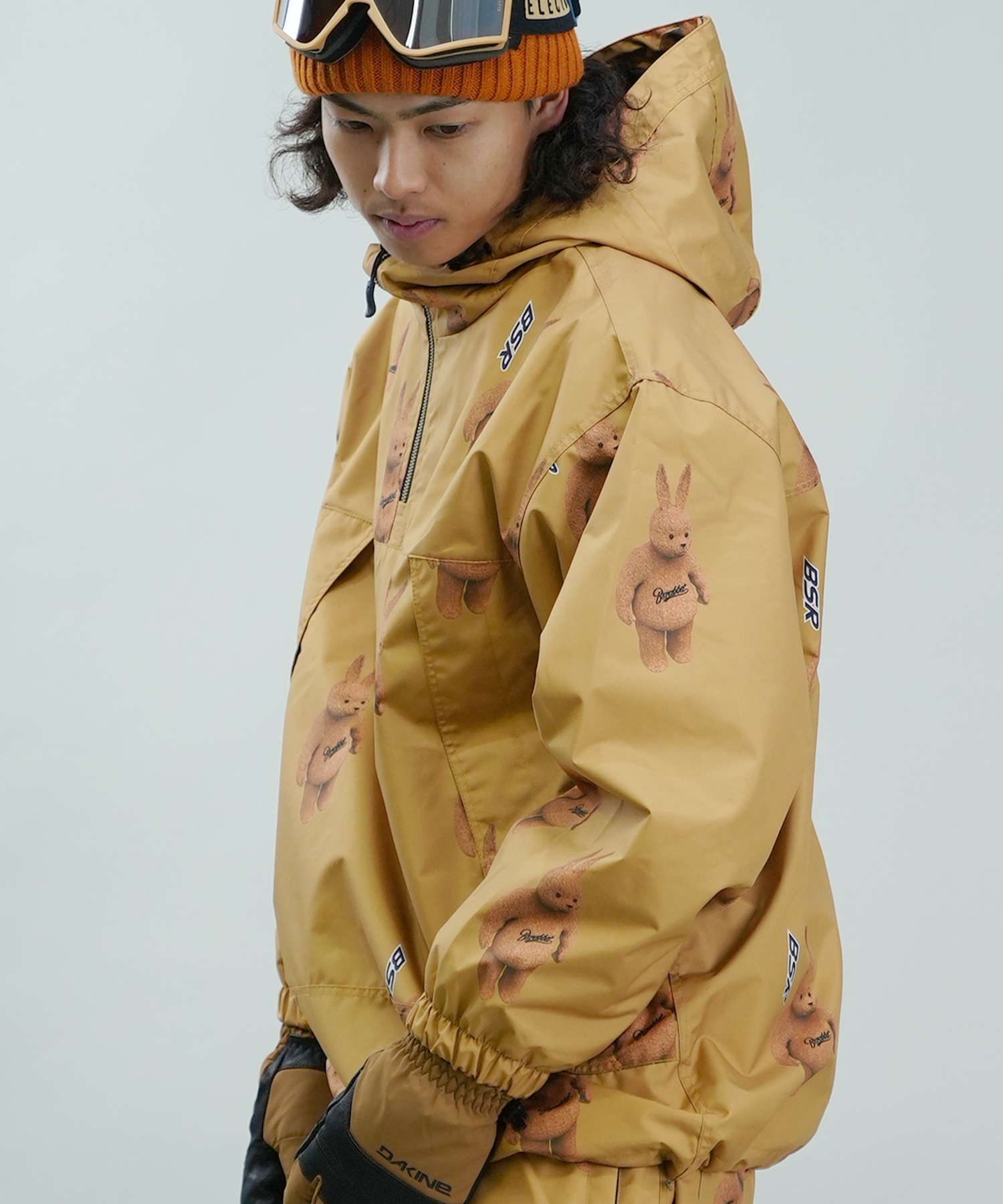 BSRABBIT ビーエスラビット スノーボード ウェア ジャケット ユニセックス 3D BEARRABBIT HOODED ANORAK  JACKET 24-25モデル スノーボードジャケット｜ムラサキスポーツオンラインストア 通販