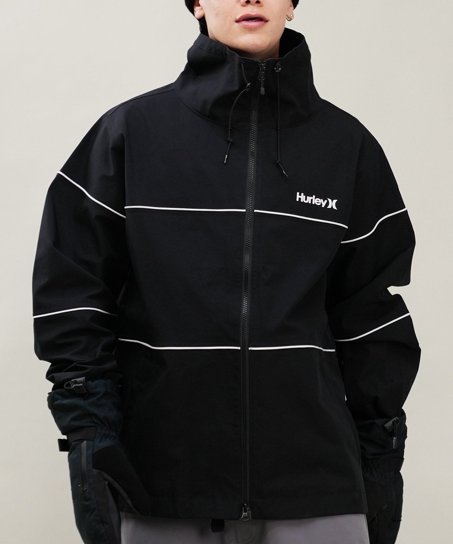 HURLEY ハーレー スノーボード ウェア ジャケット ユニセックス HBC SNOW TRACK JK ムラサキスポーツ 24-25モデル LL I20(BLK-S)