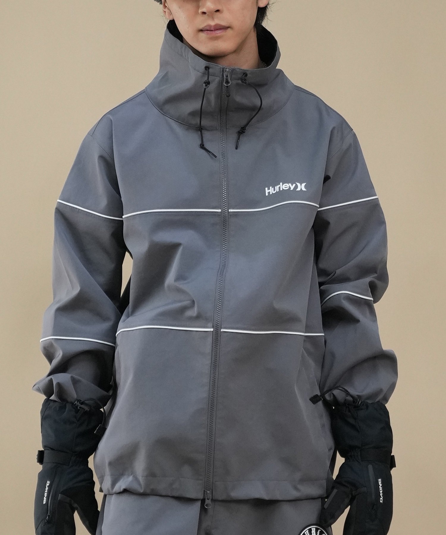 HURLEY ハーレー スノーボード ウェア ジャケット ユニセックス HBC SNOW TRACK JK ムラサキスポーツ 24-25モデル LL I20(BLK-S)