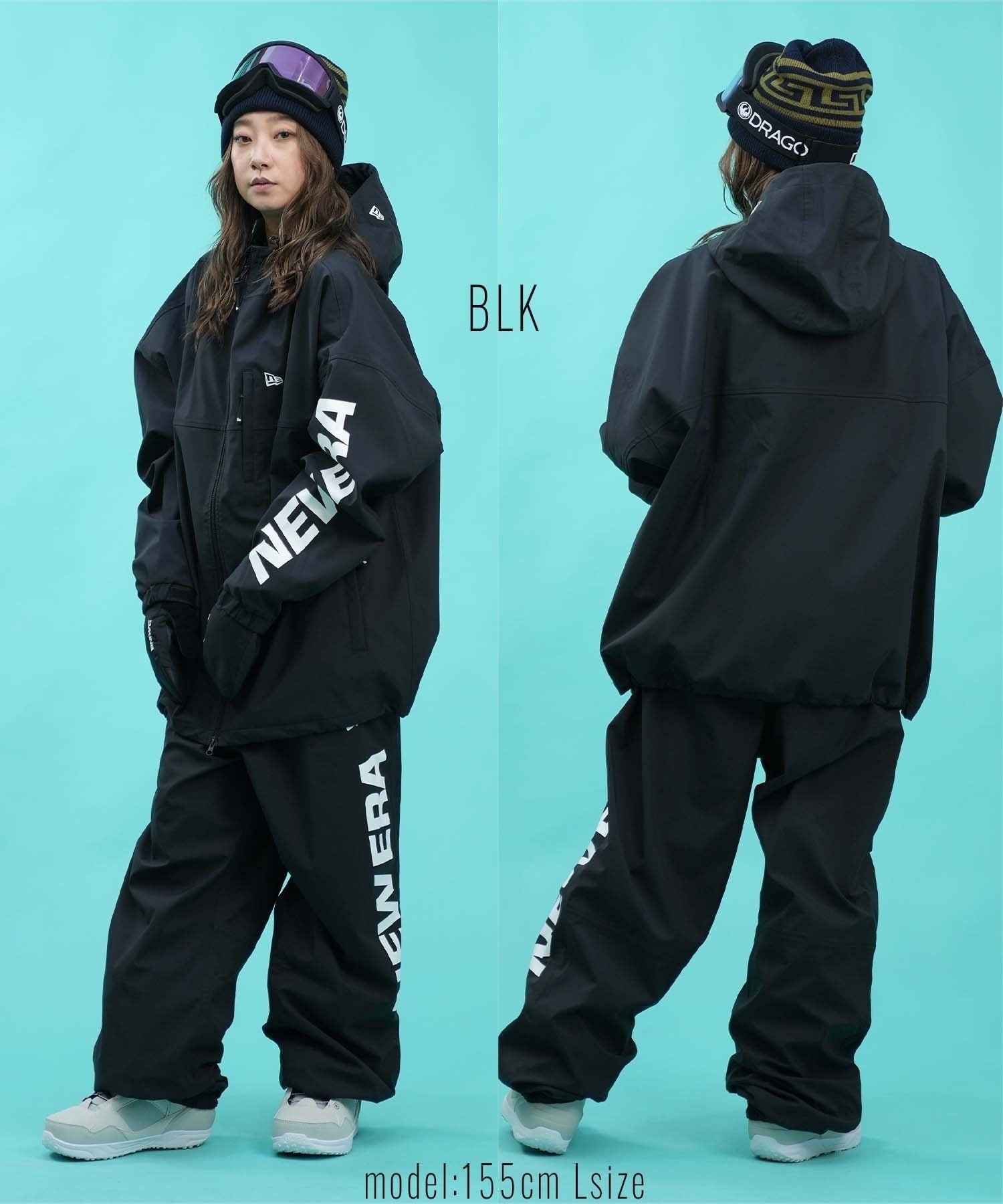 NEW ERA ニューエラ スノーボード ウェア ジャケット ユニセックス JK LOGO ムラサキスポーツ 24-25モデル LL E9(BLK-S)