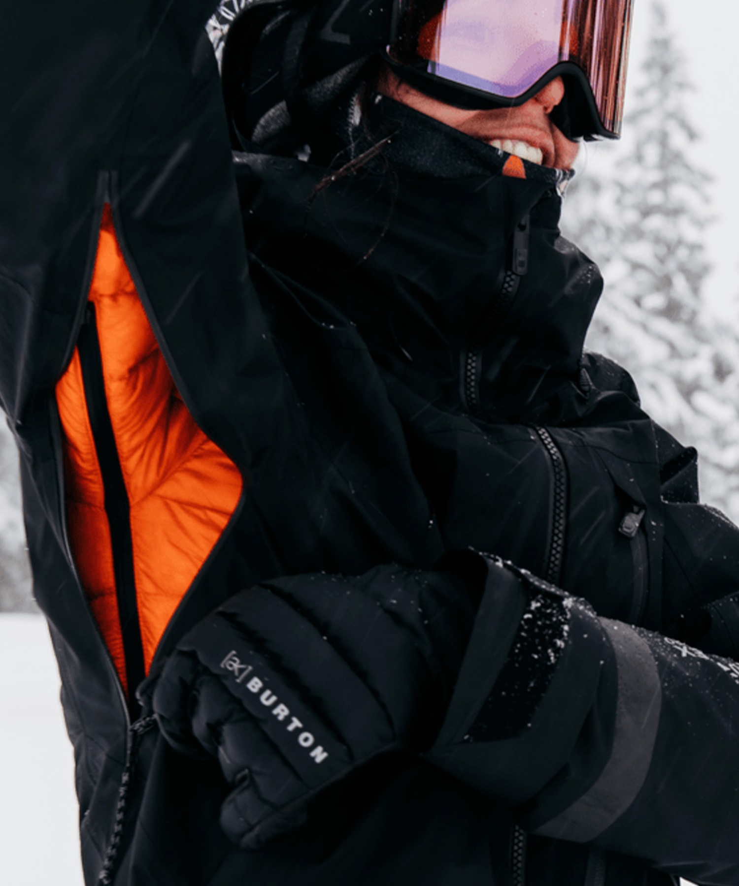 スノーボード ウェア ジャケット レディース BURTON AK  バートン TUSK GORE-TEX PRO 3L 23-24モデル KK C19(TrueBlack-S)