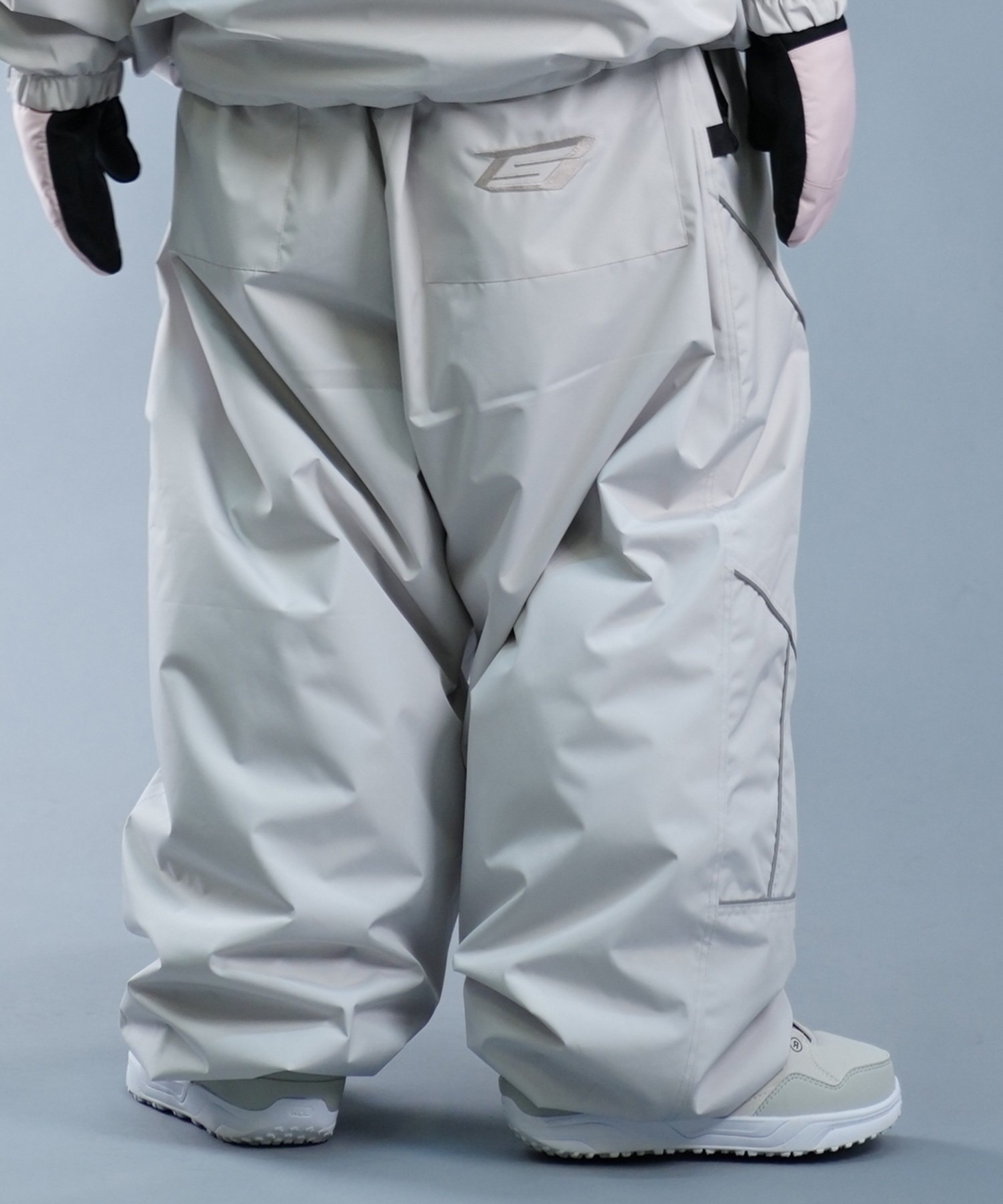 BSRABBIT ビーエスラビット スノーボード ウェア パンツ ユニセックス SPIDERWEB SUPER WIDE JOGGER PANTS 24-25モデル(MINT-S)