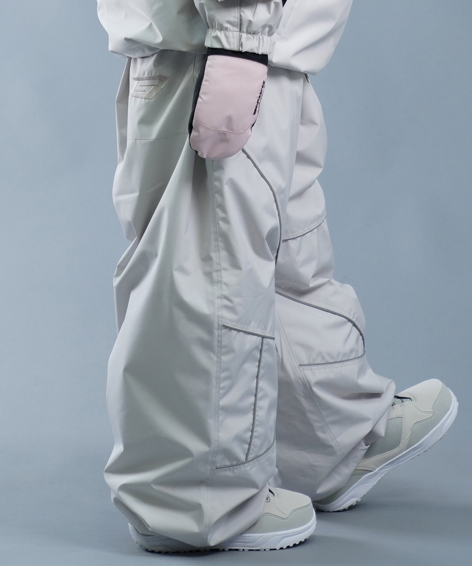 BSRABBIT ビーエスラビット スノーボード ウェア パンツ ユニセックス SPIDERWEB SUPER WIDE JOGGER PANTS 24-25モデル(MINT-S)