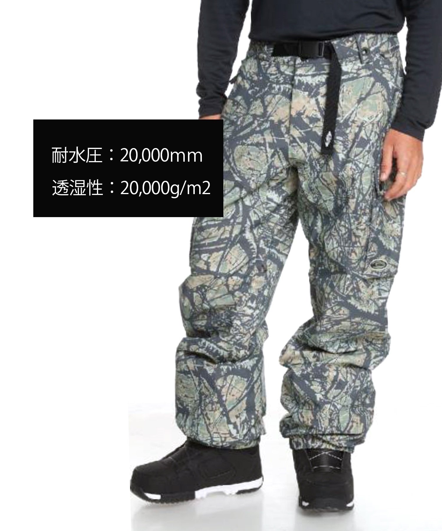 QUIKSILVER クイックシルバー ユニセックス スノーボード ウェア パンツ SNOW DOWN CARGO PT ムラサキスポーツ 24-25モデル LX D12(KVJ0-XS)