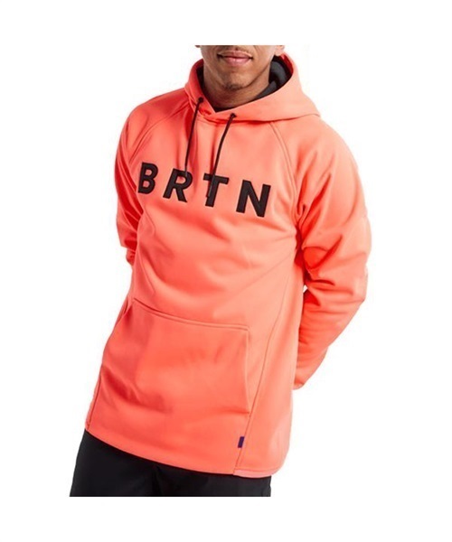 スノーボード インナーウェア BURTON バートン Crown Weatherproof Pullover Fleece 22-23モデル JJ F30(Tetra-Orange-XS)