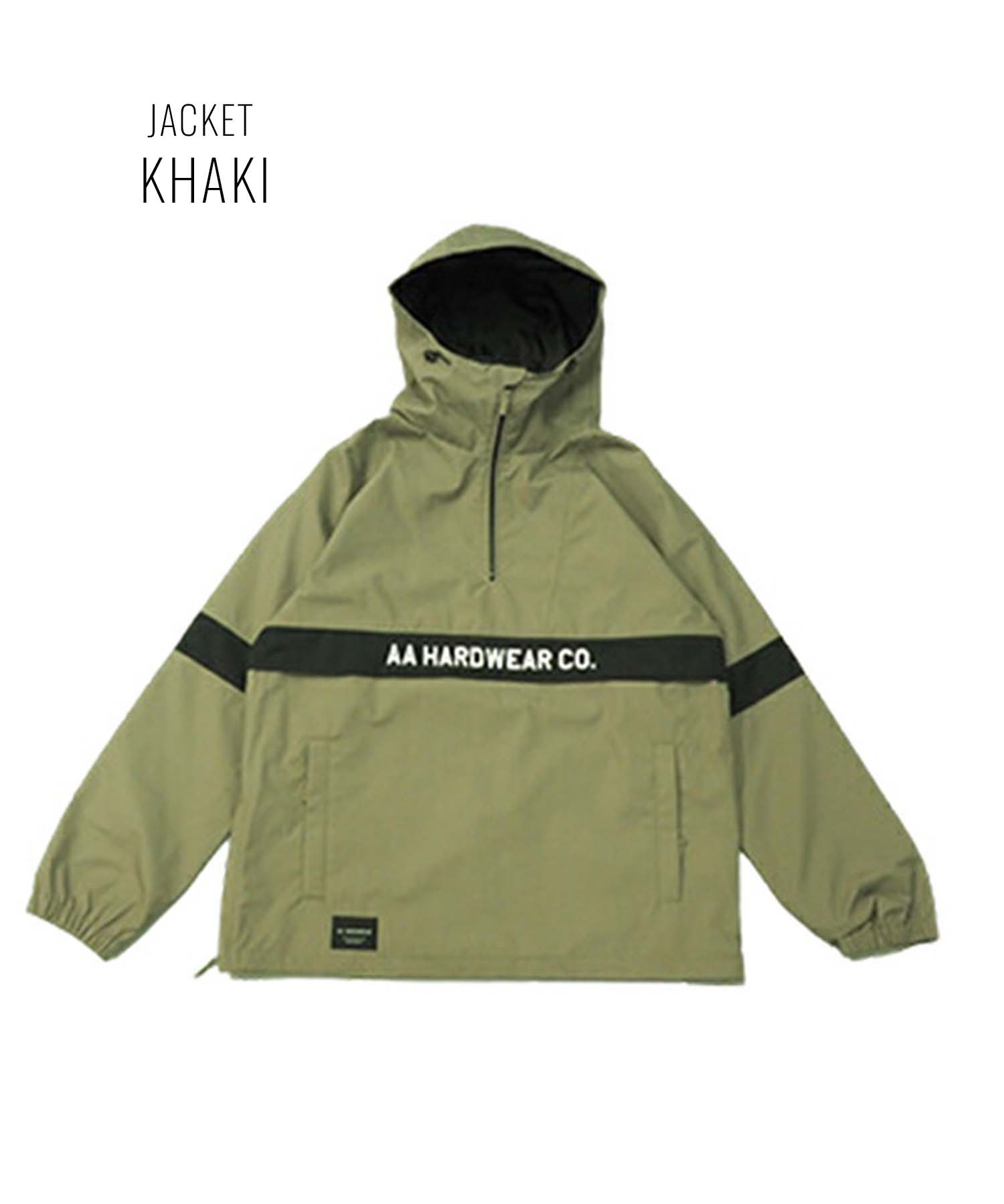 ☆スノーボードウェア 2点セット ジャケット パンツ AA HARDWEAR TEAM ANORAK 72123308 72123336 23-24モデル ムラサキスポーツ(【Jacket】OFFWHITE-S-【Pants】OFFWHITEBLACK-S)