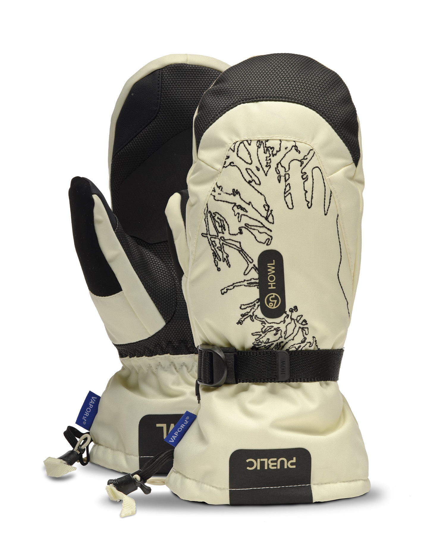 スノーボード グローブ ユニセックス HOWL ハウル PUBLIC X NETWORK MITT 11017241160108 ムラサキスポーツ 23-24モデル KK K4(PUBLICPRINT-S)