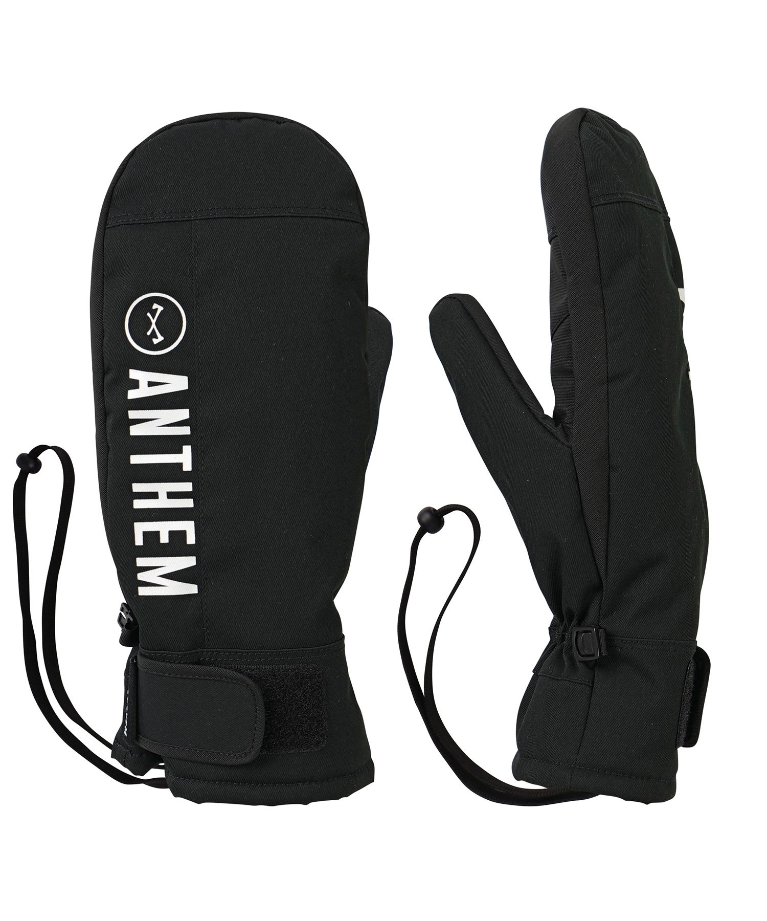 ANTHEM アンセム スノーボード グローブ ユニセックス ミトン LOGO MITT ムラサキスポーツ 24-25モデル LX J10(BLACK-ML)