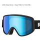 スノーボード ゴーグル ユニセックス REVOLT リボルト 平面レンズ 調光レンズ FLAT LIGHT FRAME ムラサキスポーツ 23-24モデル KK L8(MatBk/BLUE/PHO-F)