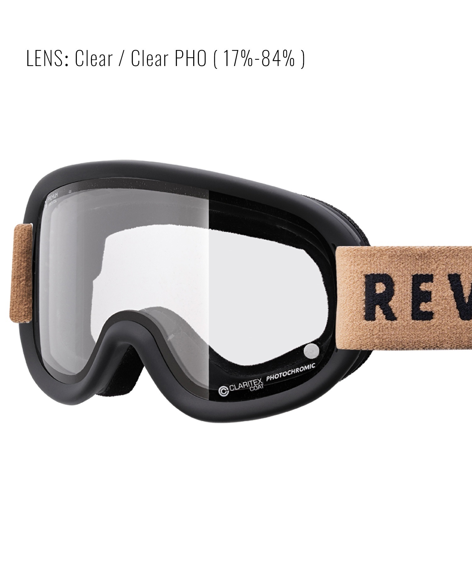 スノーボード ゴーグル ユニセックス REVOLT リボルト 平面レンズ 調光レンズ SUPER LIGHT FRAME ムラサキスポーツ 23-24モデル KK L8(BROWNMIRROR/CLEARPHO-F)