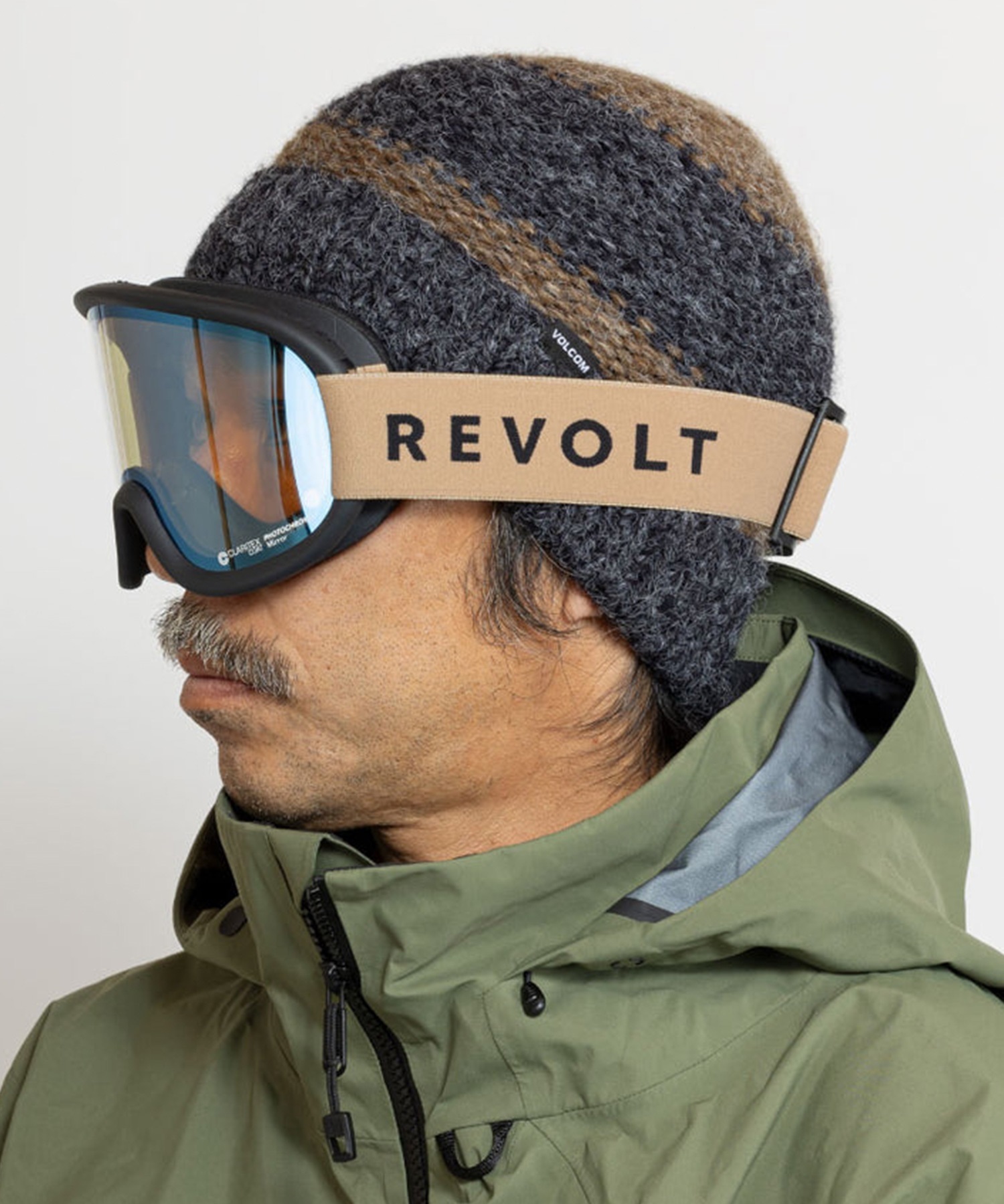 スノーボード ゴーグル ユニセックス REVOLT リボルト 平面レンズ 調光レンズ SUPER LIGHT FRAME ムラサキスポーツ 23-24モデル KK L8(BROWNMIRROR/CLEARPHO-F)