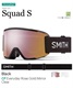 スノーボード ゴーグル SMITH スミス SQUAD S 23-24モデル ムラサキスポーツ KK G7(BLACK-F)