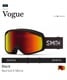 スノーボード ゴーグル SMITH スミス VOGUE 23-24モデル ムラサキスポーツ KK G7(BLACK-F)