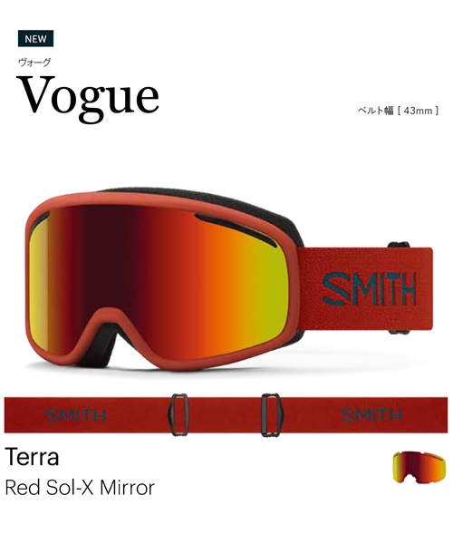 スノーボード ゴーグル SMITH スミス VOGUE 23-24モデル ムラサキスポーツ KK G7(TERRA-F)